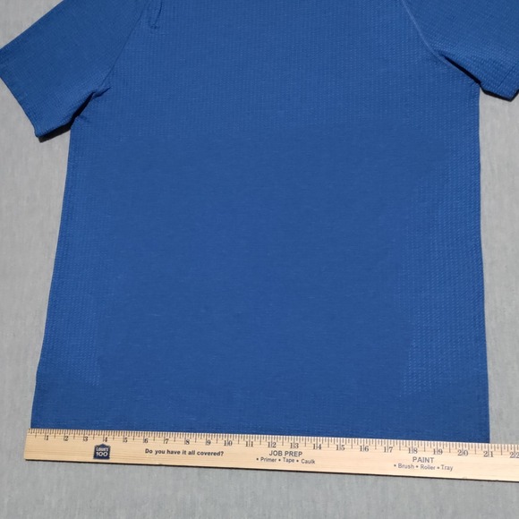 Lululemon Metal Vent Tech Shirt Mens Large Blue Athletic Running Training Tee - Picture 10 of 12